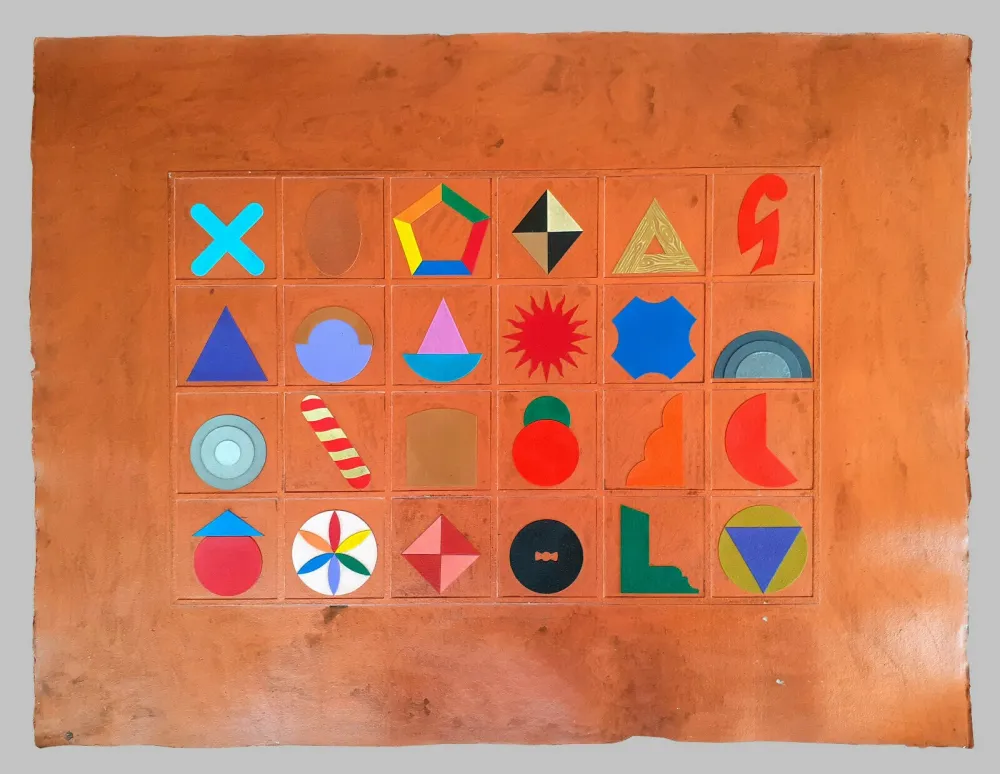 シルクスクリーン Del Pezzo - Casellario