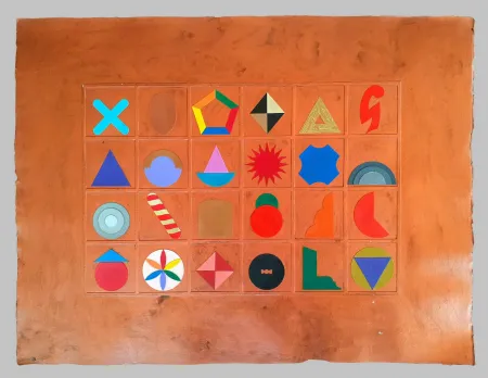 シルクスクリーン Del Pezzo - Casellario