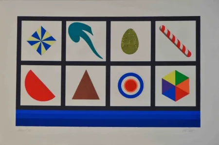 シルクスクリーン Del Pezzo - Casellario