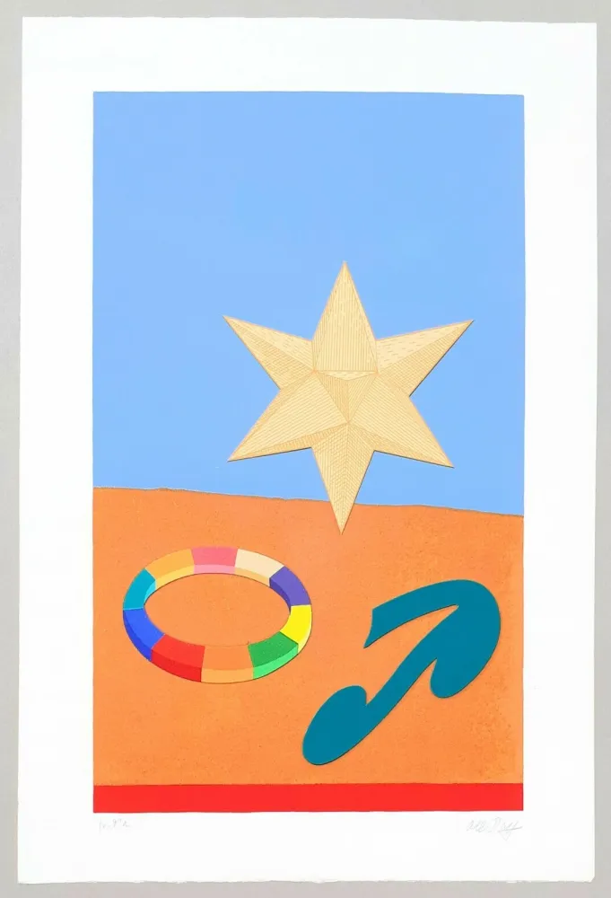 シルクスクリーン Del Pezzo - Composizione