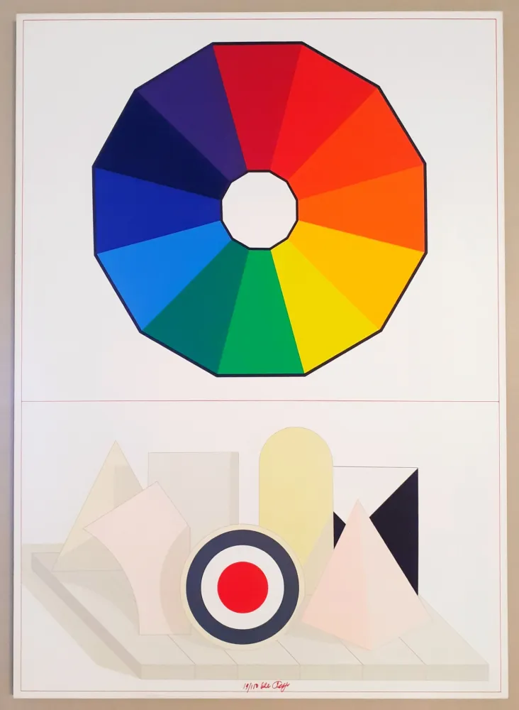 シルクスクリーン Del Pezzo - Composizione