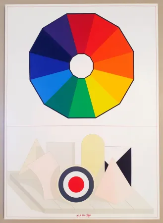 シルクスクリーン Del Pezzo - Composizione