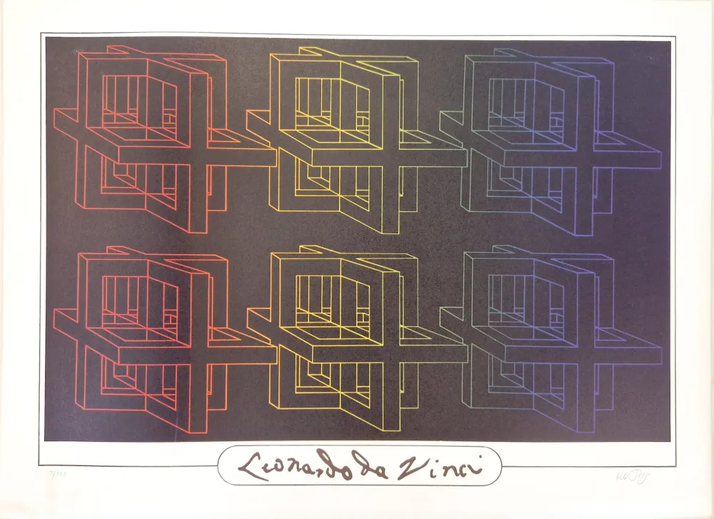 リトグラフ Del Pezzo -  Leonardo da Vinci 