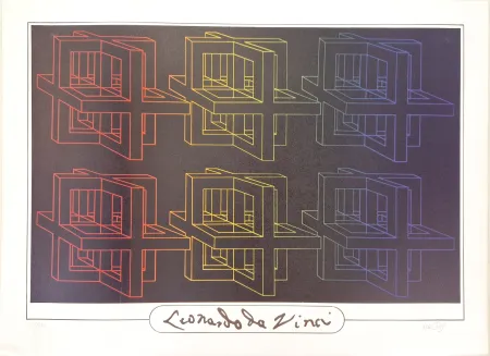 リトグラフ Del Pezzo -  Leonardo da Vinci 