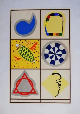 シルクスクリーン Del Pezzo - Senza titolo