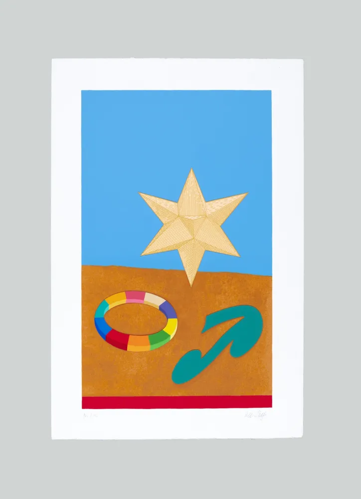 シルクスクリーン Del Pezzo - Stella