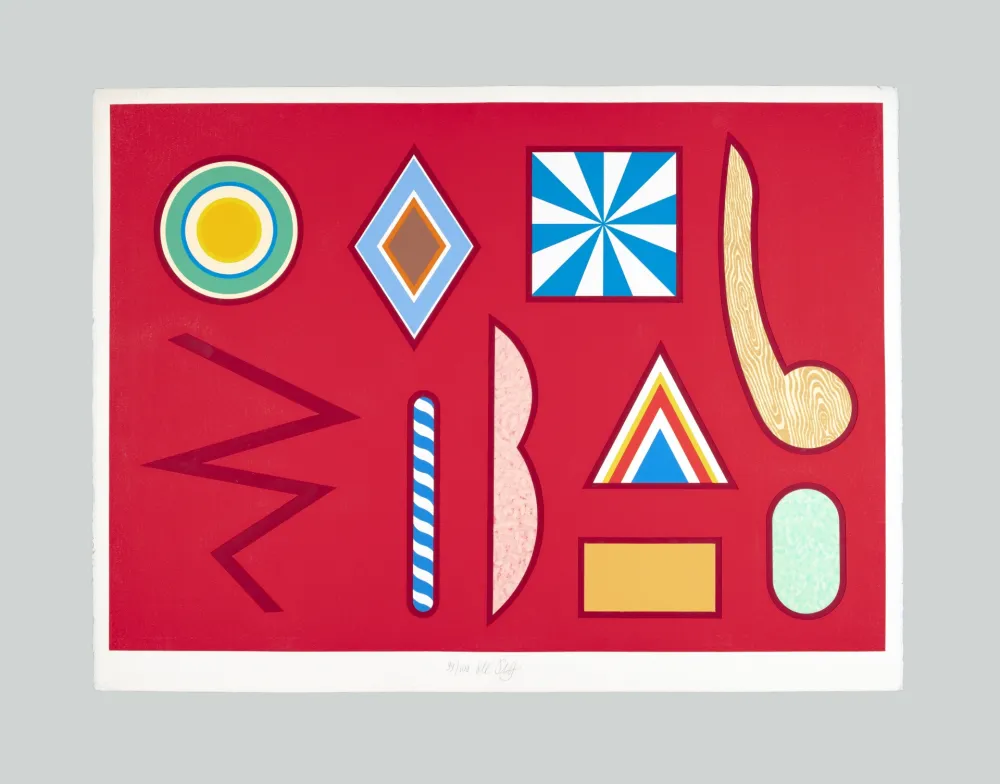 シルクスクリーン Del Pezzo - Tutto rosso