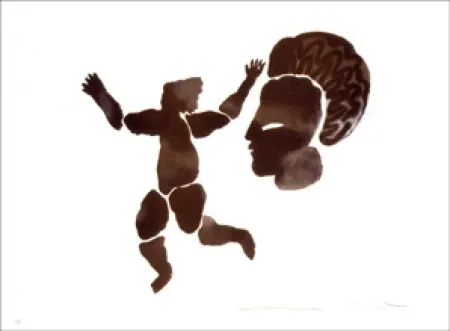 リトグラフ Del Re - Danse noire