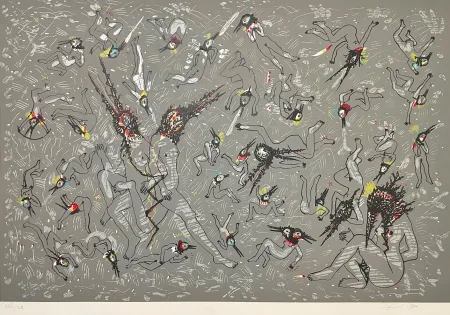 シルクスクリーン Del Rio - Cuerpos celestial