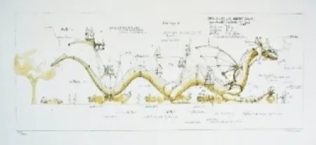 リトグラフ Delarozière - Le Dragon