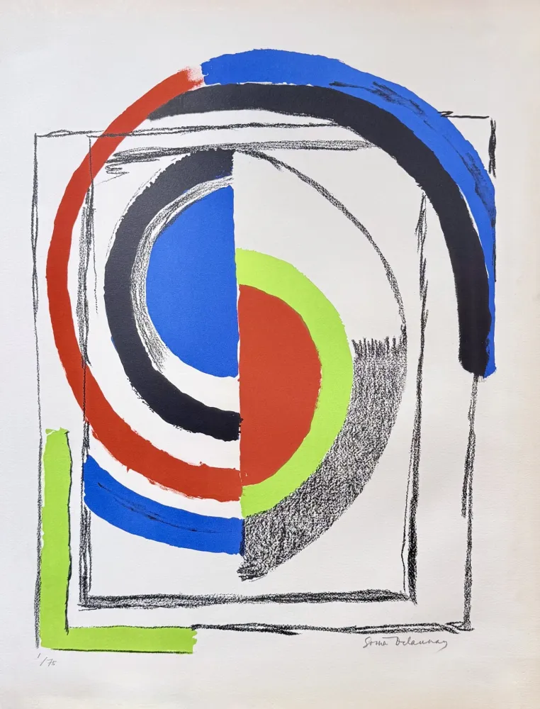リトグラフ Delaunay - A jour, circa 1960