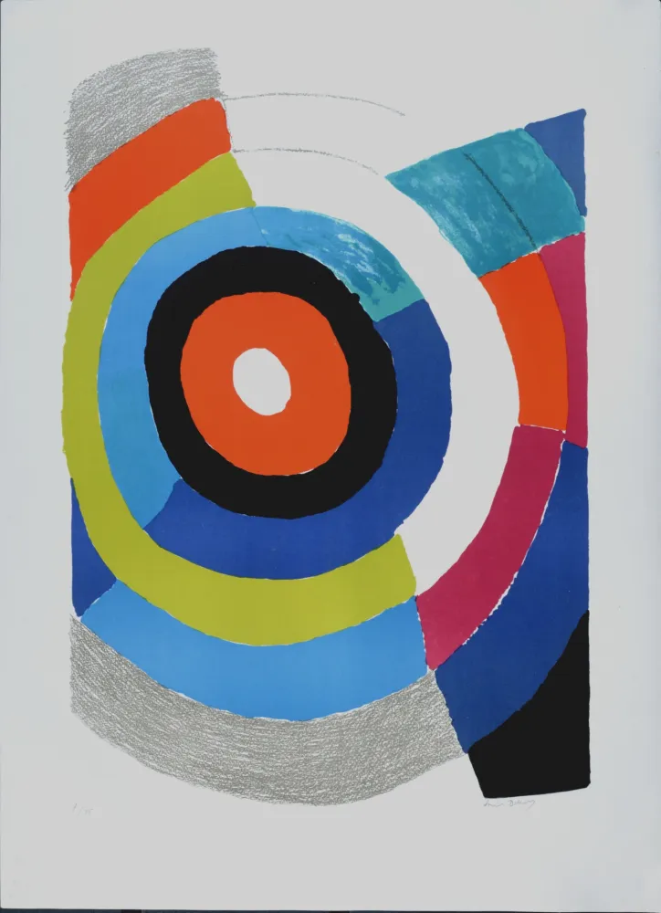 リトグラフ Delaunay - Cible, 1974 - Hand-signed!