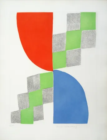 エッチング Delaunay - Composition géométrique