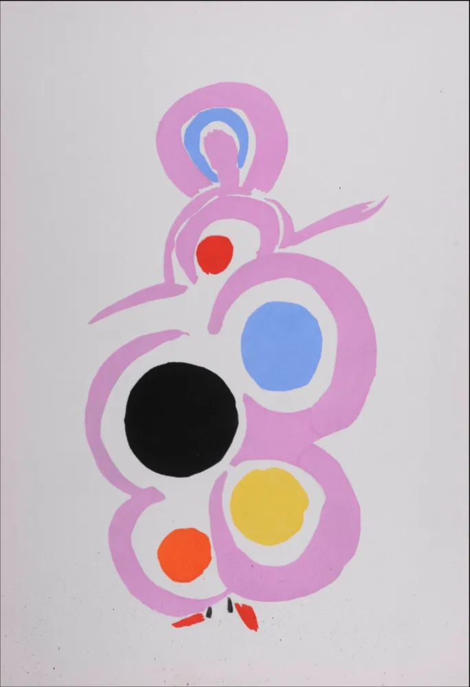 ステンシル Delaunay - Costumes (A), 1969