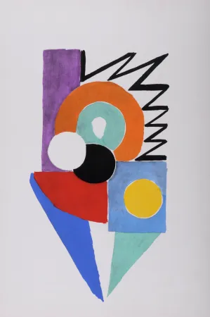 ステンシル Delaunay - Costumes (B), 1969