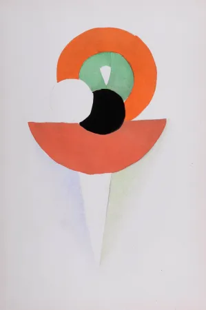 ステンシル Delaunay -  Costumes (D), 1969