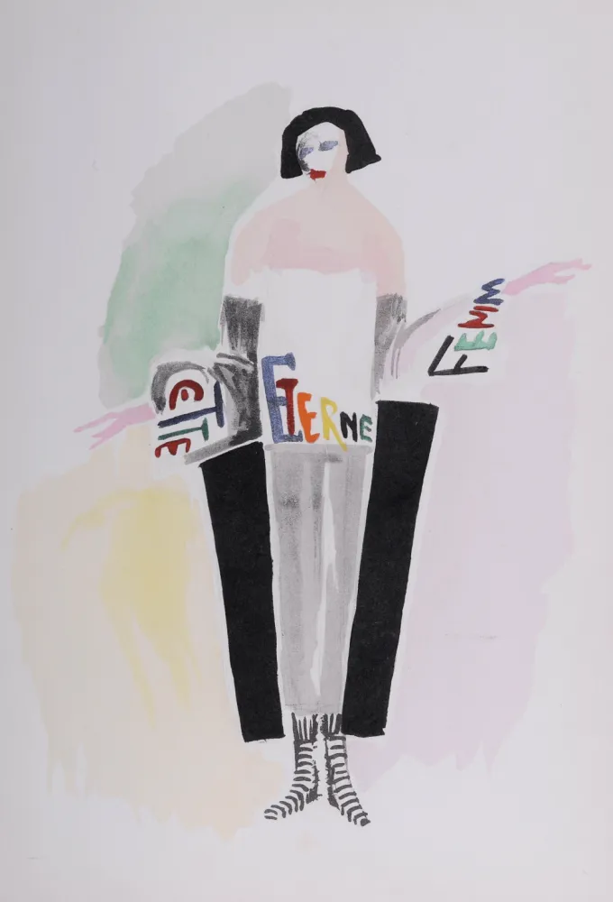 ステンシル Delaunay -  Costumes (V), 1969