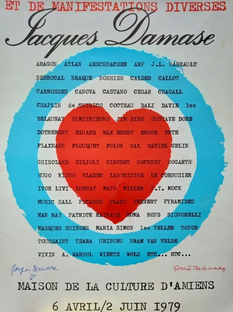 リトグラフ Delaunay - Delaunay Sonia affiche originale, 1979, Hand signed/Jacques Damase signature/Art abstrait/Abstract