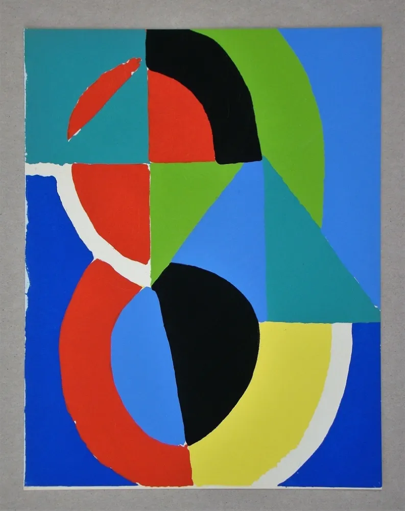 ステンシル Delaunay - Gouache, 1955