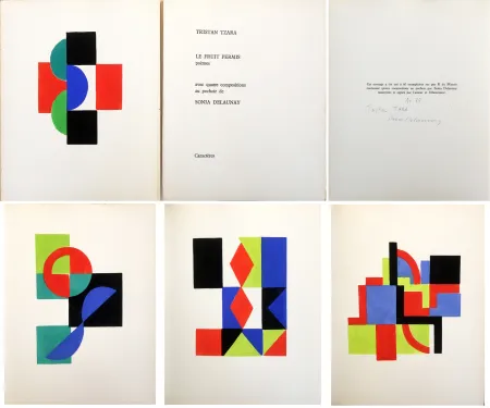 挿絵入り本 Delaunay - LE FRUIT PERMIS. 4 pochoirs et poèmes de Tristan Tzara (1956)