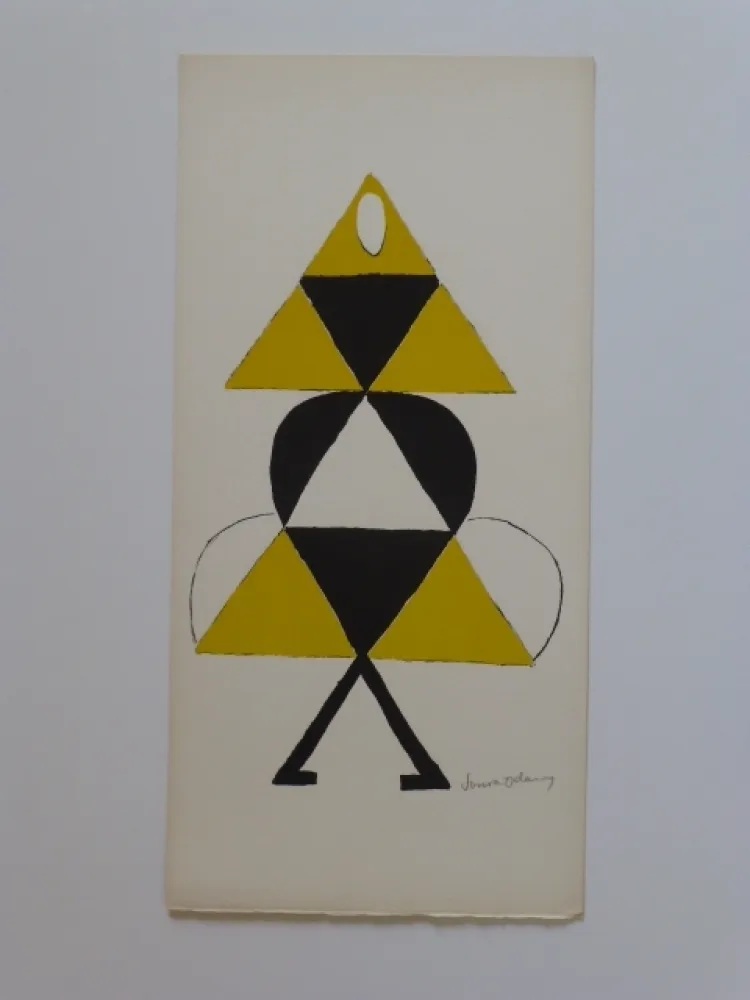 リトグラフ Delaunay - Projet de costume 