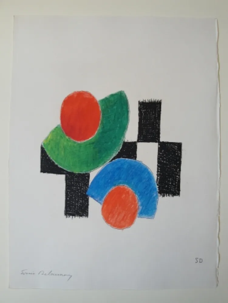 アクチアント Delaunay - TZARA, Tristan. Juste présent. Eaux-fortes de Sonia Delaunay