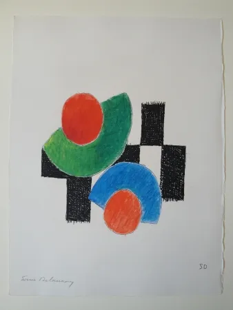 アクチアント Delaunay - TZARA, Tristan. Juste présent. Eaux-fortes de Sonia Delaunay