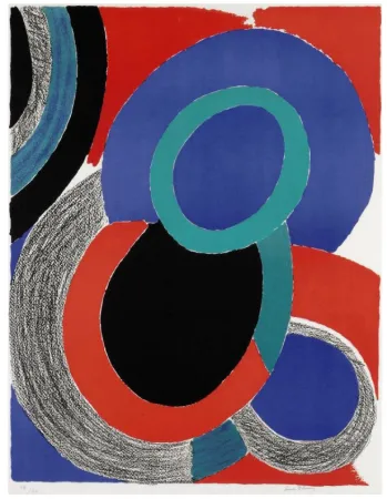 リトグラフ Delaunay - Vol de nuit