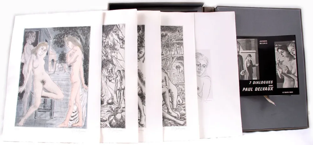 挿絵入り本 Delvaux - 7 dialogues avec Paul Delvaux