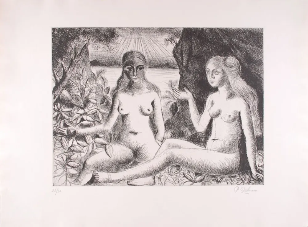 エッチング Delvaux - La Dispute