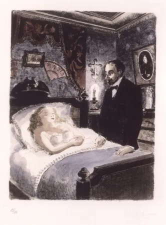 技術的なありません Delvaux - LE PAYS DES MIROIRS - 16 gravures aquarellées