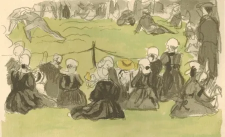 挿絵入り本 Denis - Le crépuscule sur la mer.  Illustrations de Maurice Denis.