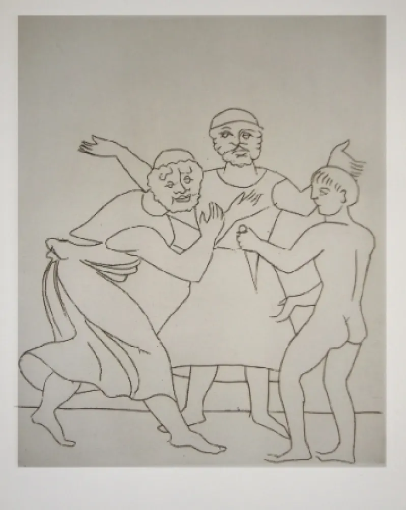 彫版 Derain - Le satyricon  36 eaux-fortes