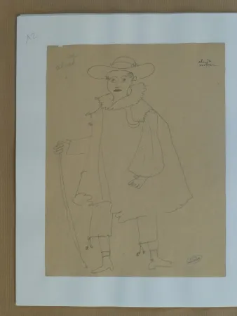 技術的なありません Derain - Personnage d'opéra à l'épée 