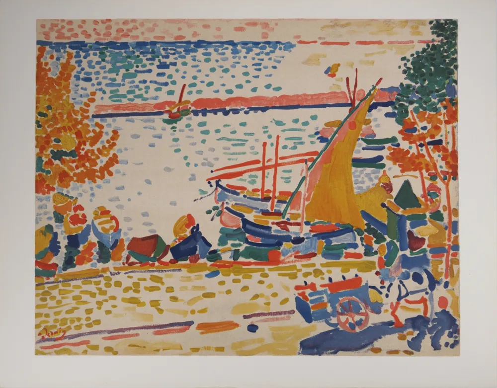 リトグラフ Derain - Port de Collioure fauve