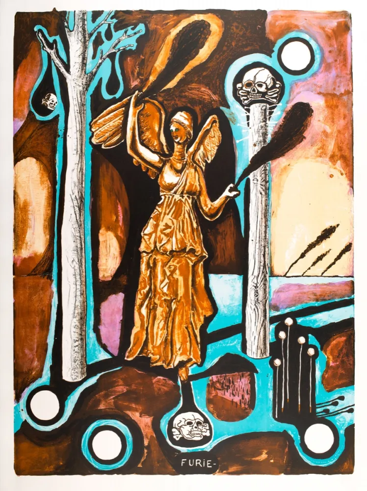 リトグラフ Deroubaix - Furie