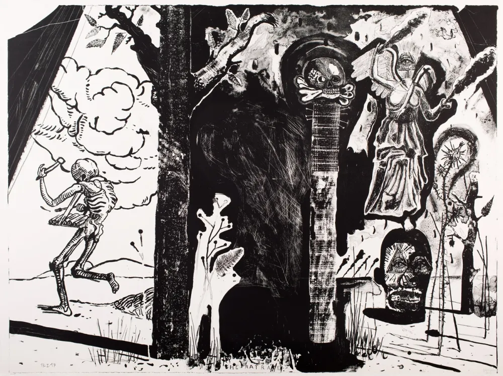 リトグラフ Deroubaix - The Rat Race