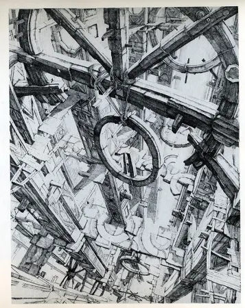 彫版 Desmazières - Les Roues