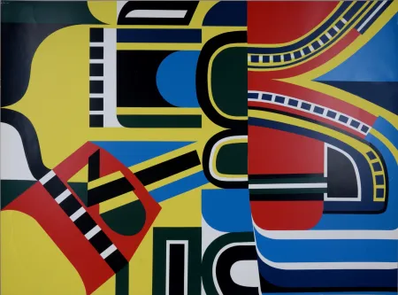 シルクスクリーン Dewasne - Composition III, 1969