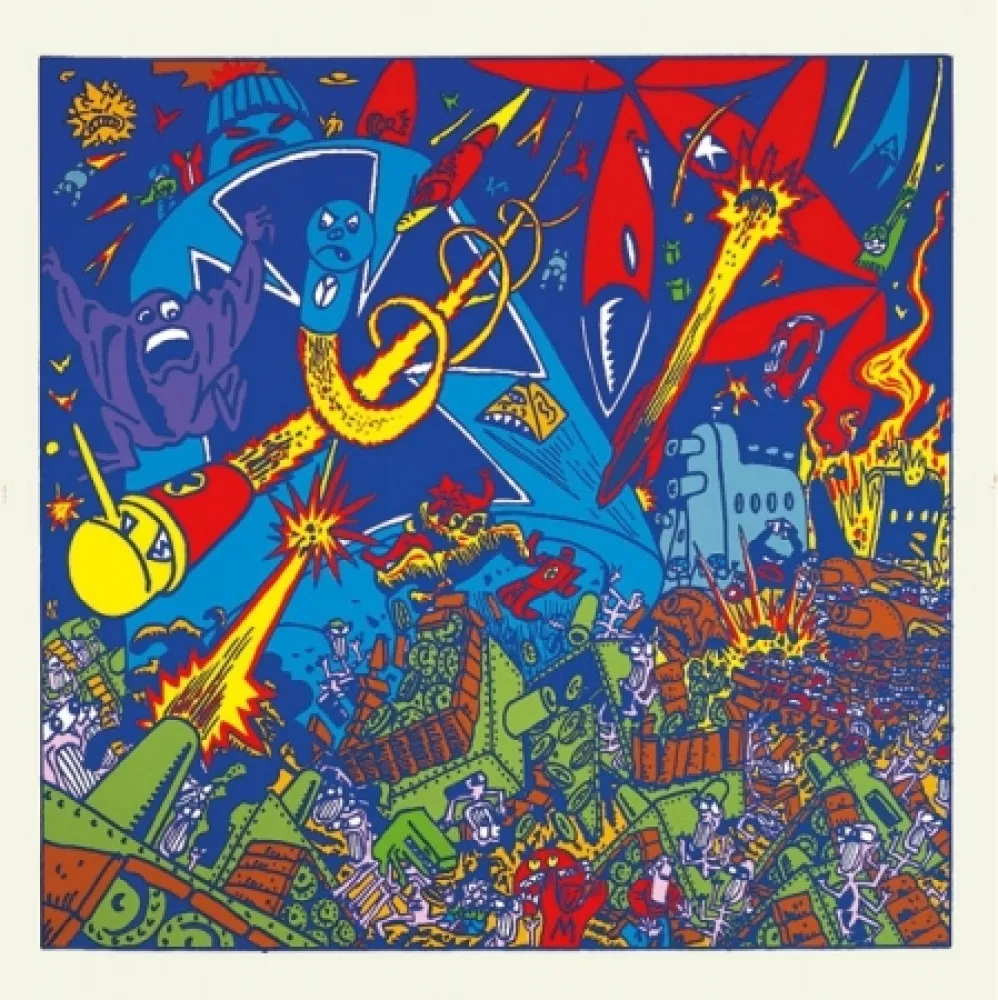 シルクスクリーン Di Rosa - Bataille