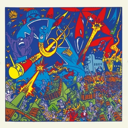 シルクスクリーン Di Rosa - Bataille