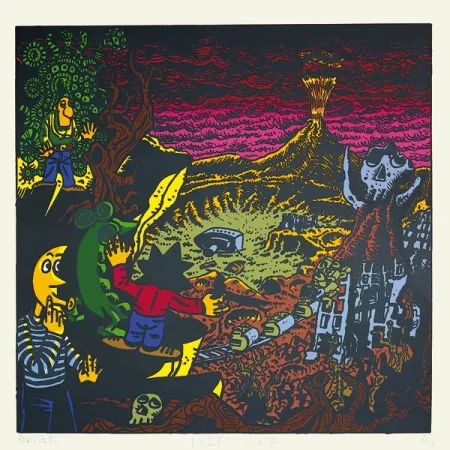 シルクスクリーン Di Rosa - Decouverte