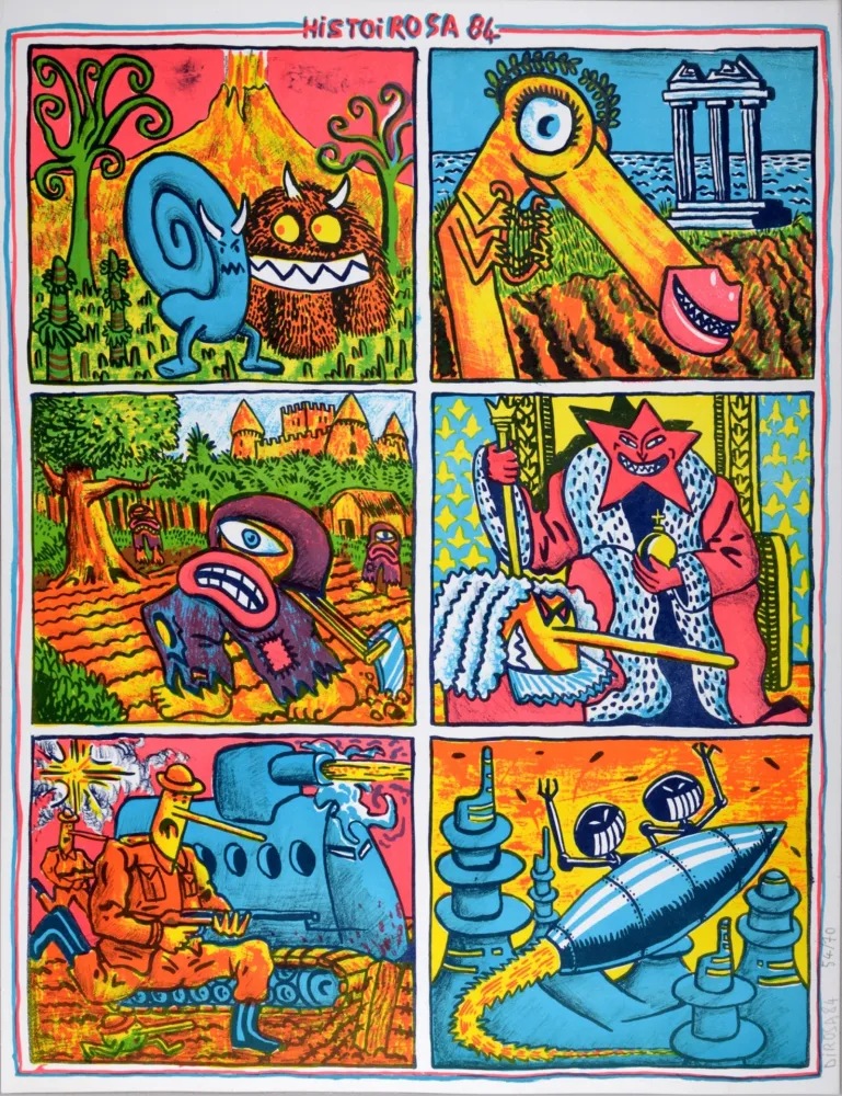 リトグラフ Di Rosa - Histoirosa