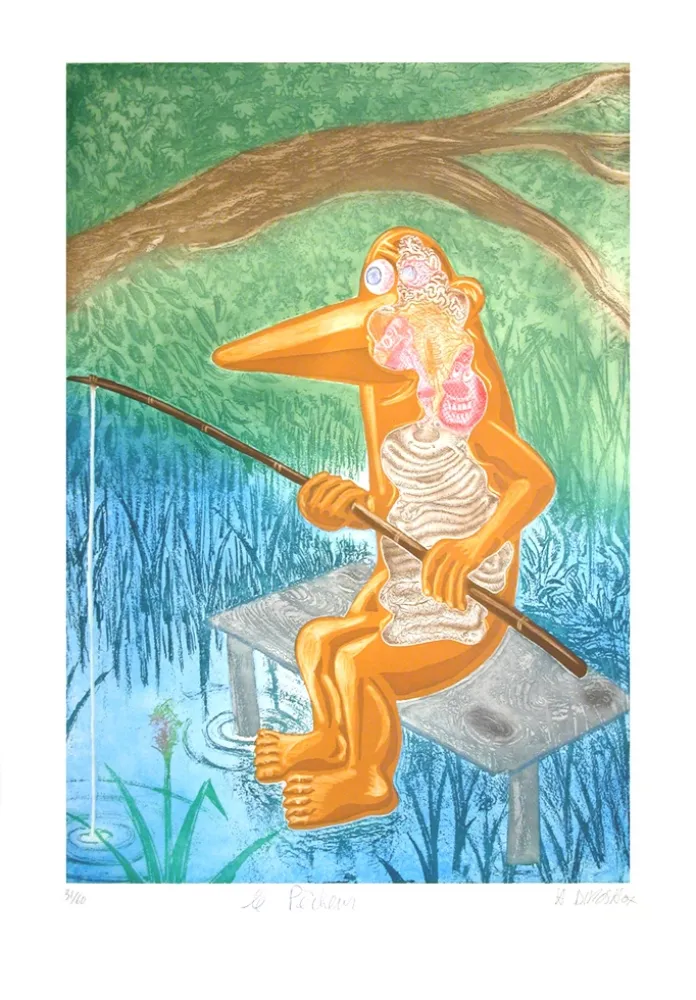 彫版 Di Rosa - Le Pêcheur