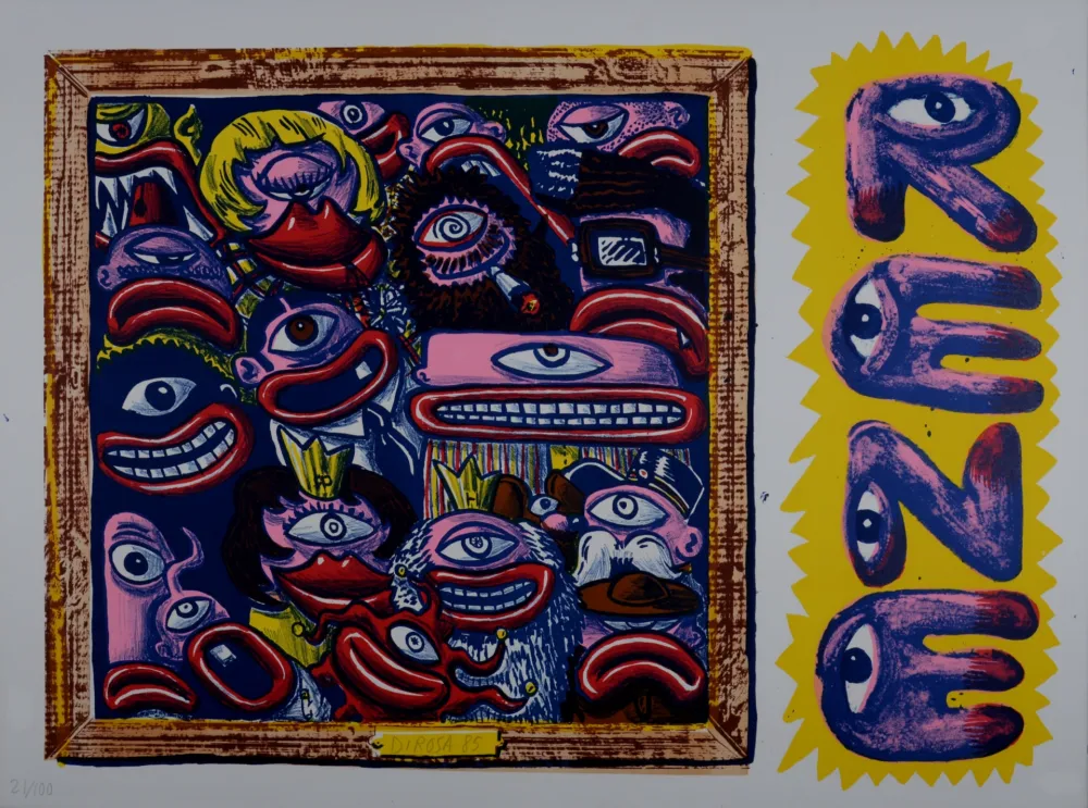 リトグラフ Di Rosa - Le Peuple René, 1985