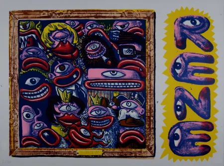 リトグラフ Di Rosa - Le Peuple René, 1985