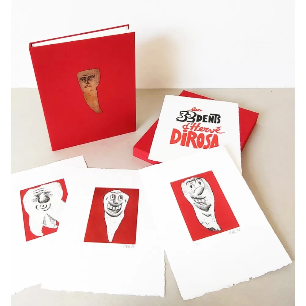 挿絵入り本 Di Rosa - Les 32 dents d'Hervé Di Rosa