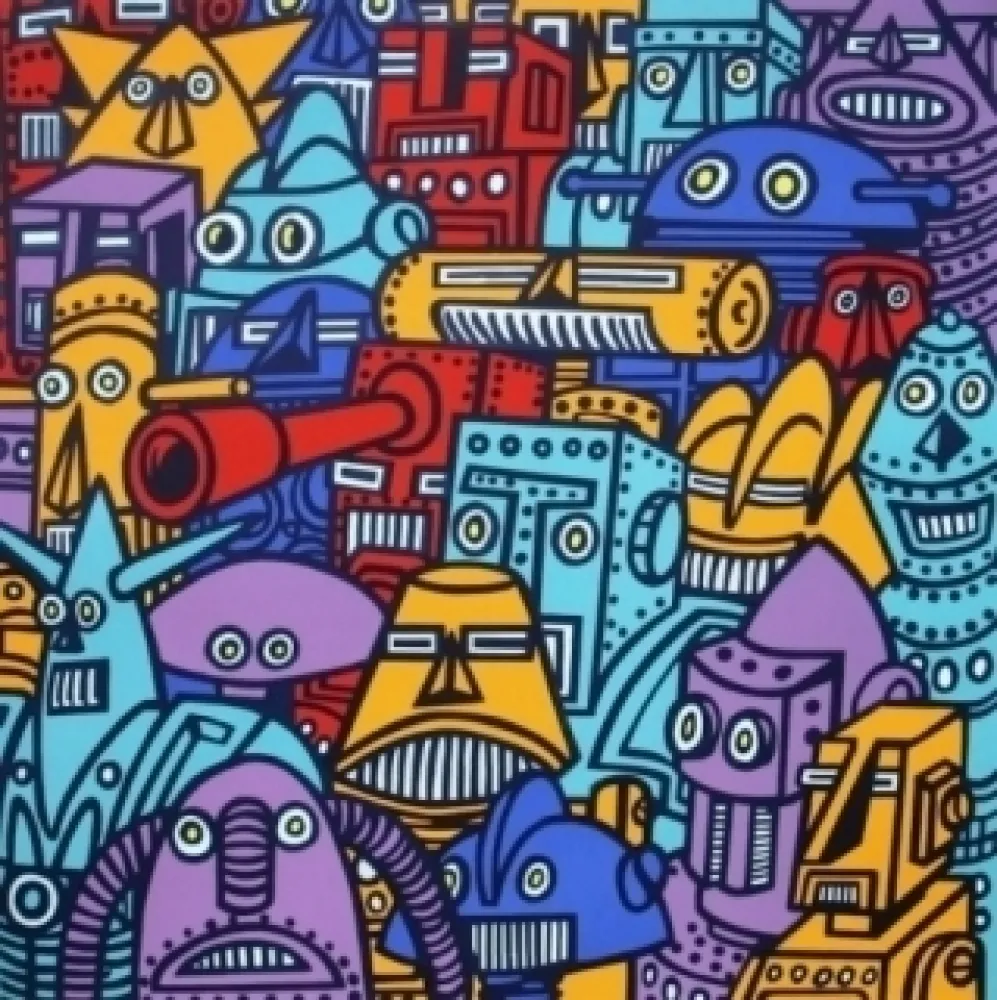 シルクスクリーン Di Rosa - ROBOTS