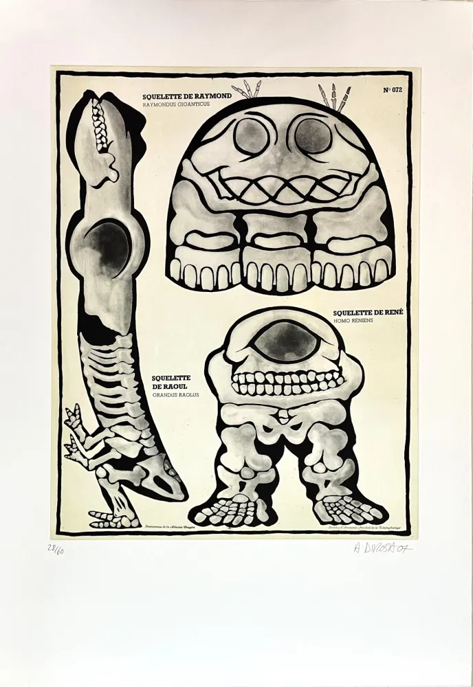 彫版 Di Rosa - Squelette de Raymond