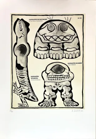 彫版 Di Rosa - Squelette de Raymond